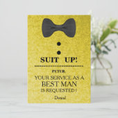 Your Service as a Best man Request Invitation (Debout devant)