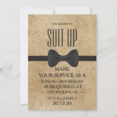 Your Service as a Groomsman Invitation (Devant)