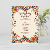 YOUR THANKSGIVING DINNER WITH A CUSTOMIZED MENU (Debout devant)