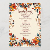 YOUR THANKSGIVING DINNER WITH A CUSTOMIZED MENU (Devant)