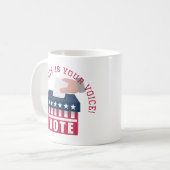 Your vote is your Voice Mug (Devant gauche)