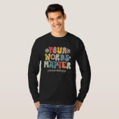 Your Words Matter Speech Therapy Therapist Sped Te T-shirt (Voorkant volledig)