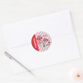 You're a Hoot Valentine Owl Ronde Sticker (Envelop)