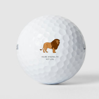 'You're Amazing, I'm Not Lion!' Funny Playful Lion Golfballen