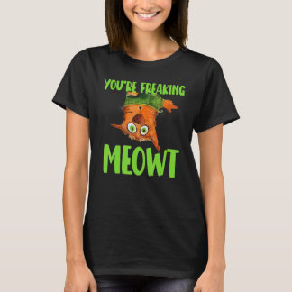 You're Freaking Meowt! Funny Cat Lover Vintage Cat T-shirt