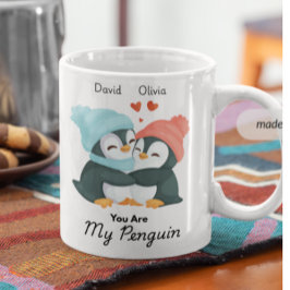 You're My Penguin - Aangepaste naamparen Koffiemok