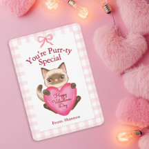 You're Purr-ty Special Kitty Cat Valentine's Day