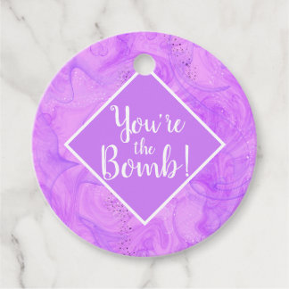 you're the bomb Christmas spa  Note Card Bedankjes Labels