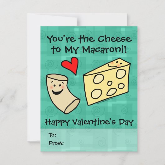 You're the Cheese to my Macaroni, Cute Valentine (Voorkant)