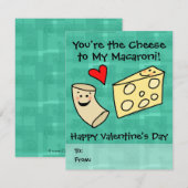You're the Cheese to my Macaroni, Cute Valentine (Voorkant / Achterkant)