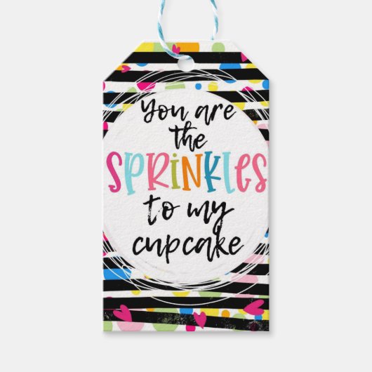 you're the sprinkles, valentines day class gift cadeaulabel (Voorkant)