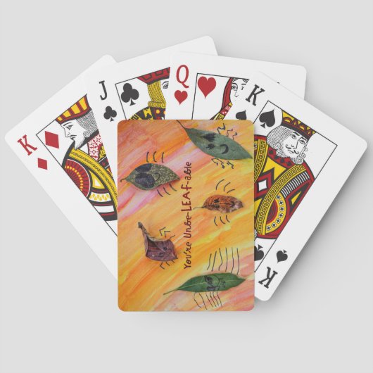 You're UnbeLEAFable - Kinder kunst voor CHOC Pokerkaarten (Achterkant)