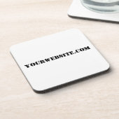 YourWebSite.com Bier Onderzetter (Linkerzijde)