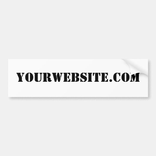 YourWebSite.com Bumpersticker (Voorkant)
