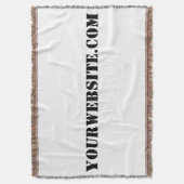 YourWebSite.com Deken (Voorkant Verticaal)