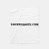 YourWebSite.com Fleece Deken (Voorkant)