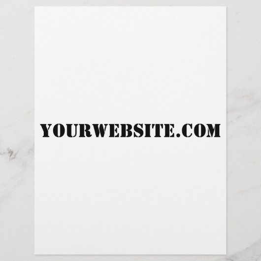 YourWebSite.com Flyer (Voorkant)