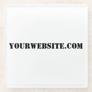 YourWebSite.com Glazen Onderzetter