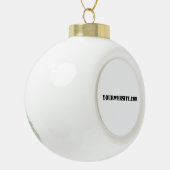YourWebSite.com Keramische Bal Ornament (Links)