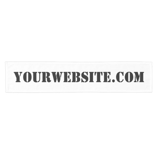 YourWebSite.com Korte Tafelloper (Horizontaal)