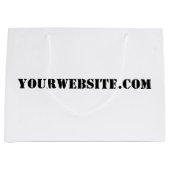 YourWebSite.com Large Cadeauzakje (Voorkant)