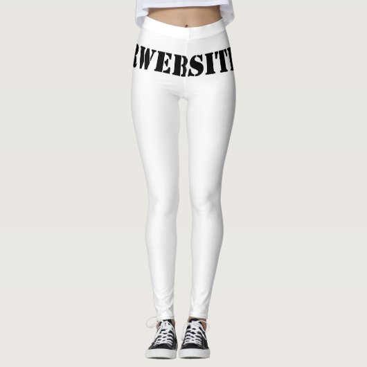 YourWebSite.com Leggings (Voorkant)