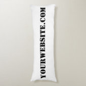 YourWebSite.com Lichaamskussen (Voorkant Verticaal)