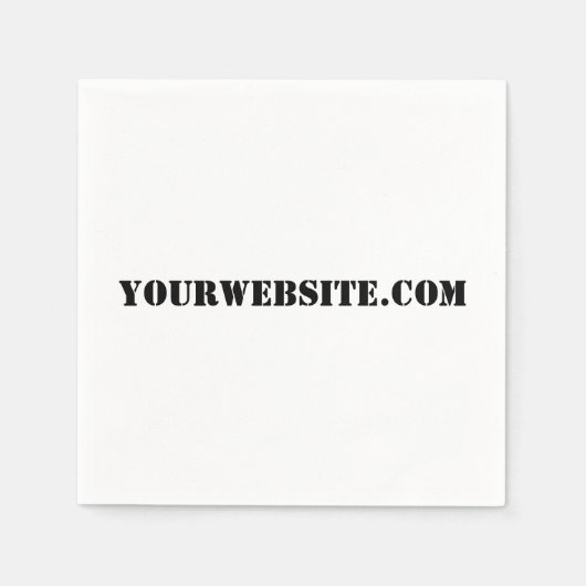 YourWebSite.com Servetten (Voorkant)