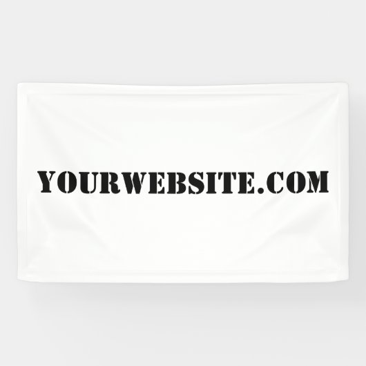 YourWebSite.com Spandoek (Horizontaal)