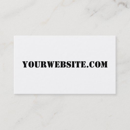YourWebSite.com Visitekaartje (Voorkant)