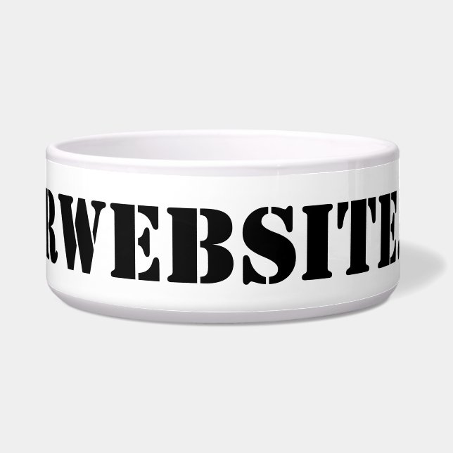 YourWebSite.com Voerbakje (Voorkant)
