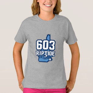 YOUTH Girls 603 Riptide T-shirt met naam en nummer