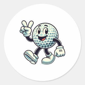 Youth Golf Player Boys Golf Funny  Ronde Sticker