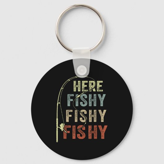 Youth Here-fishy Fishing-shirt Boys Toddler Funny Sleutelhanger (Voorkant)
