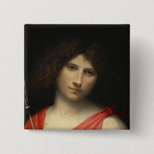 Youth holding a Arrow, 1505 Vierkante Button 5,1 Cm