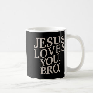 Youth Jesus Loves You Bro Funny Christian Boy Kids Koffiemok