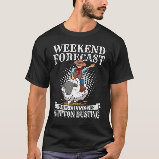 Youth Rodeo Mutton Busting Quote for a Mutton Bust T-shirt (Voorkant)