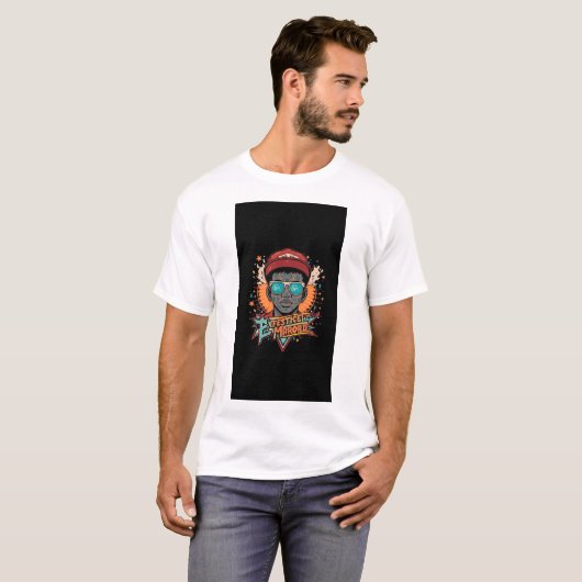 youthful, modern, and vibrant t-shirt design (Devant entier)
