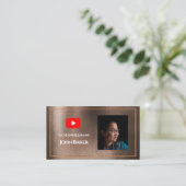 YOUTUBE Channel Advertisement QR Code Foto Visitekaartje (Staand voorkant)