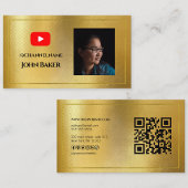 YOUTUBE Channel Advertisement QR Code Foto Visitekaartje