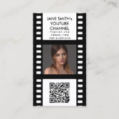 YouTube Channel Promotie Kaart - Film Motif Afsprakenkaartje (Voorkant)