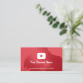 Youtube Kanaal Aangepaste foto Youtuber Visitekaartje (Staand voorkant)