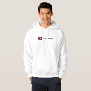 YouTube Kanaalnaam Aangepast Wit T-shirt