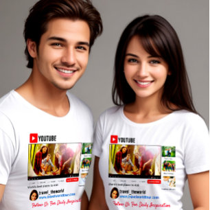 Youtube-kanaalpromo Visitekaartje T-Shirt