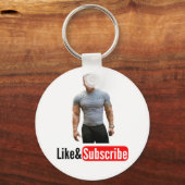 YouTube-label Sleutelhanger (Voorkant)