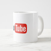 YouTube-logo Extra Grote Beker (Voorkant rechts)