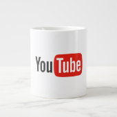 YouTube-logo Extra Grote Beker (Voorkant)