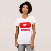 YouTube logo-ontwerp T-shirt (Voorkant volledig)