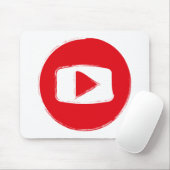 YouTube-pictogram Muismat (Met muis)