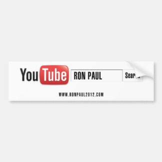 YouTube Ron Paul Bumpersticker